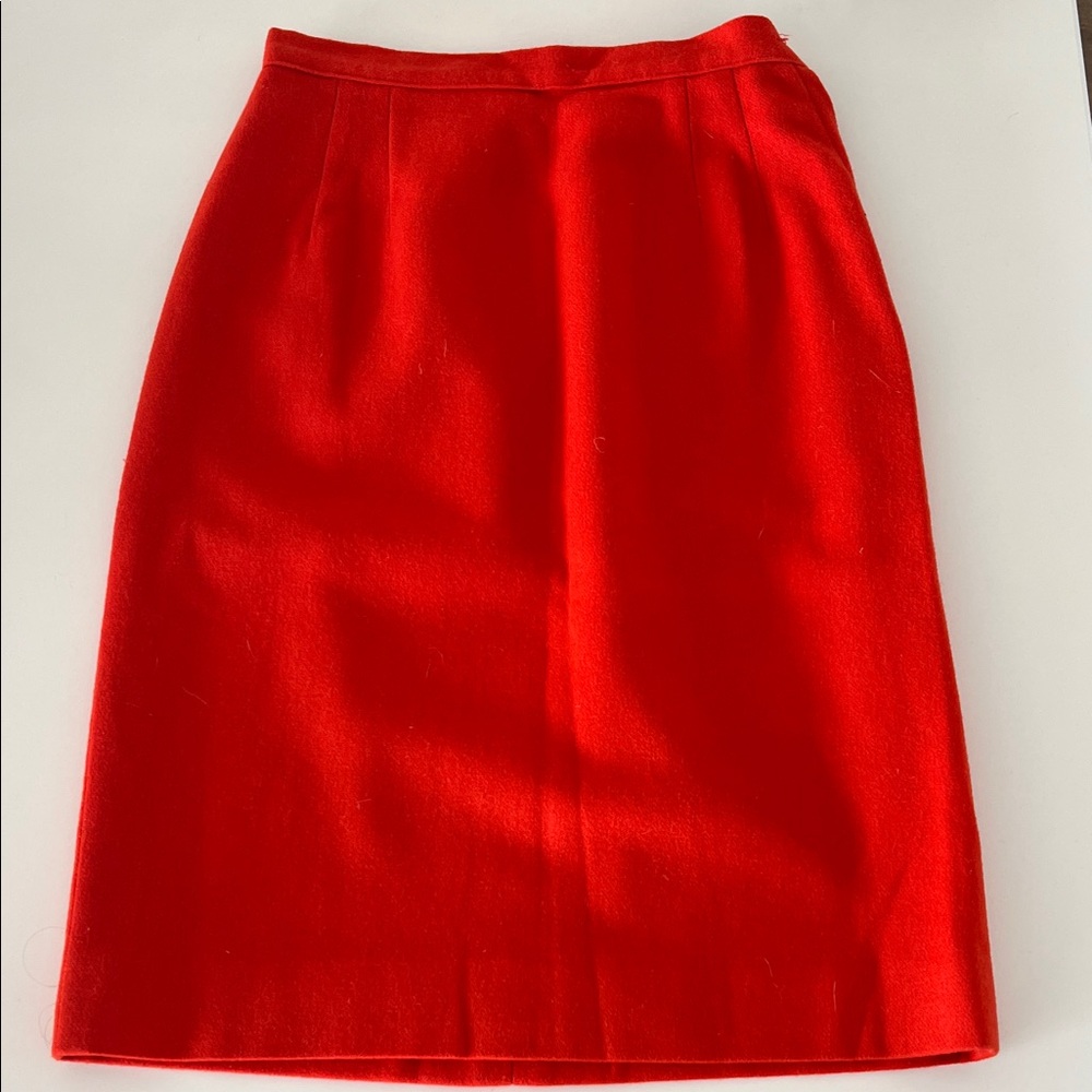 Vintage 100% Wool Pencil Skirt